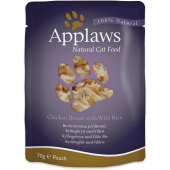 Applaws Chicken with Wild Rice in Broth Pouch For Cats 成貓雞肉&糙米 70g X 12 包